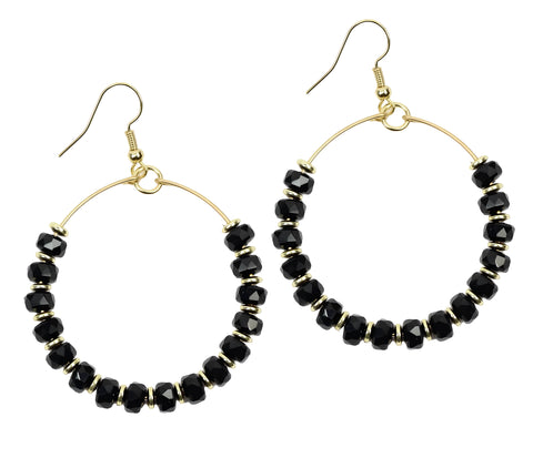 The Chloe Earring - Mini Black Slice