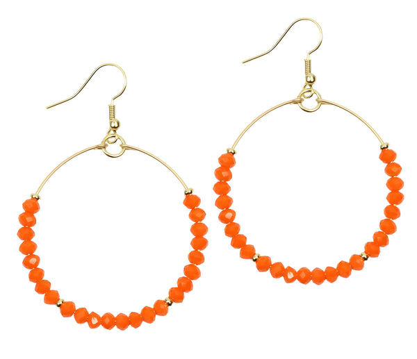 The Chloe Earring - Bright Orange