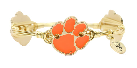 The Clemson Tigers Paw Bangle Bracelet