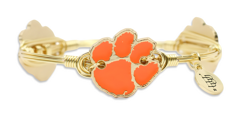The Clemson Tigers Paw Bangle Bracelet