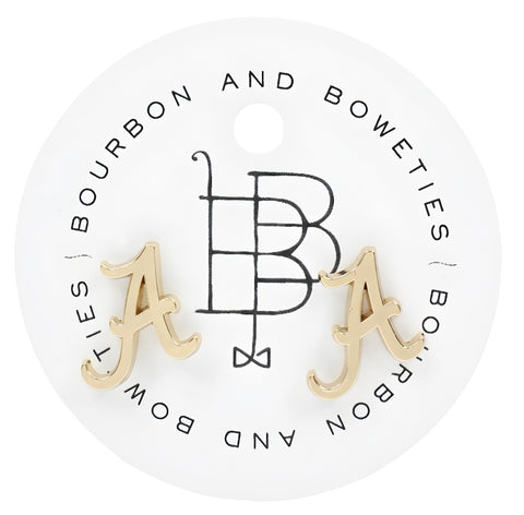 Alabama Initial Earring