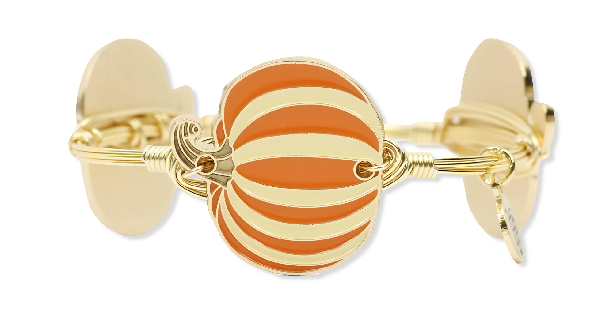 The Striped Pumpkin Bangle Bracelet - Orange