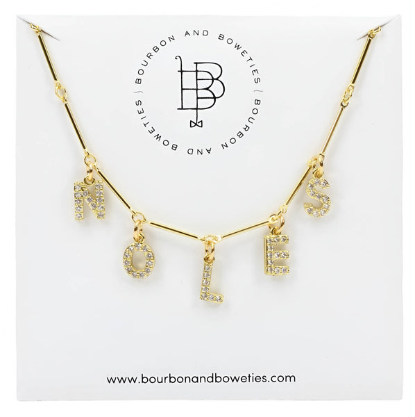 Noles Necklace - Rhinestone