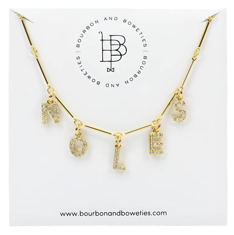 Noles Necklace - Rhinestone