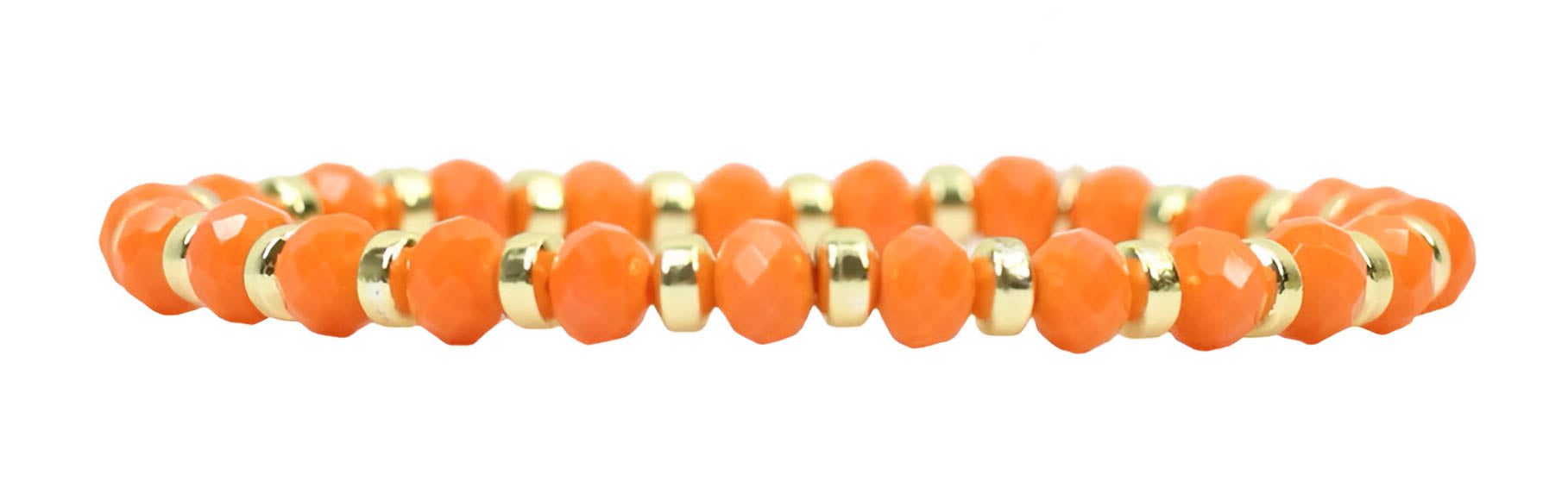 Gigi Stretch Bracelet - Orange