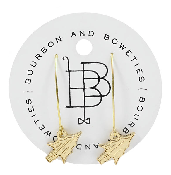 Florida State Seminoles Spear Long Hoop Earring