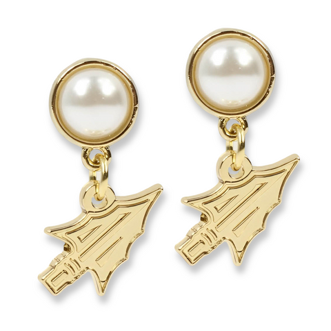 Florida State Seminoles Spear Pearl Earring