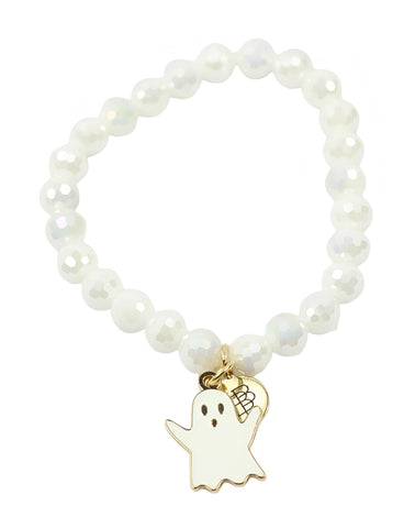 Stacker Stretch Bracelet - Ghost Charm