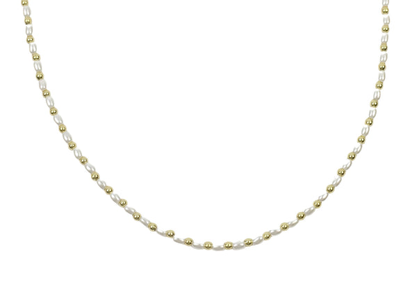 Pearl Seed Bead Necklace