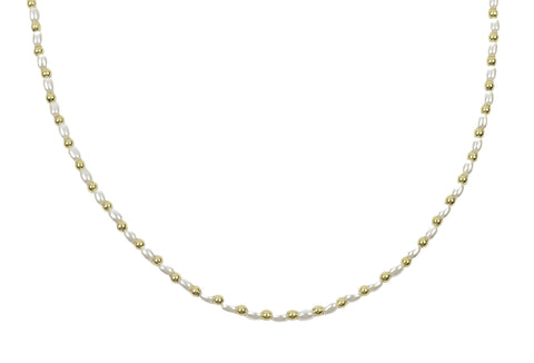 Pearl Seed Bead Necklace