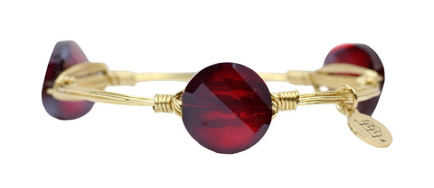 The Ruby Red Bangle Bracelet