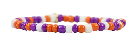 Stacker Stretch Bracelet - Clemson Mix