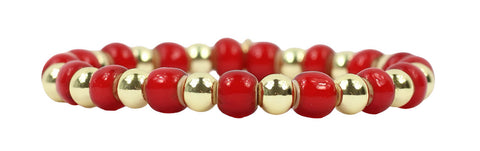 Annie Stacker Bracelet - Fiery Red