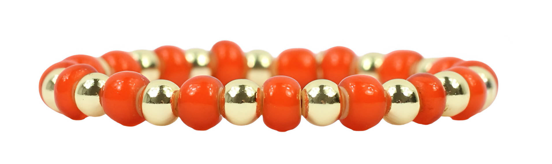 Annie Stretch Bracelet - Tangerine