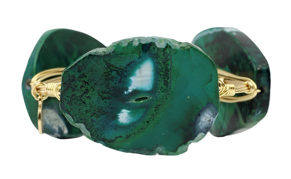 Royal Green Bangle Bracelet