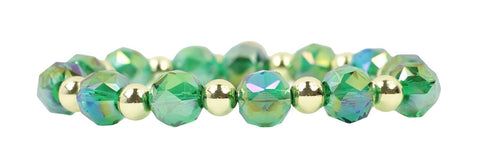 Shelby Stretch Bracelet - Green Sparkle
