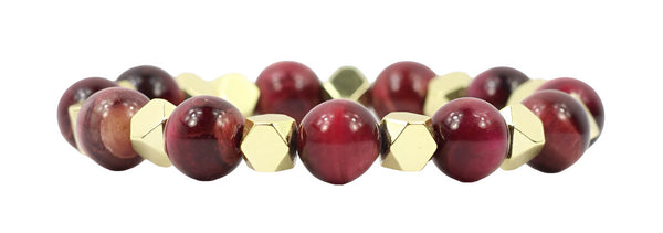Shelby Stretch Bracelet - Pink Tigers Eye