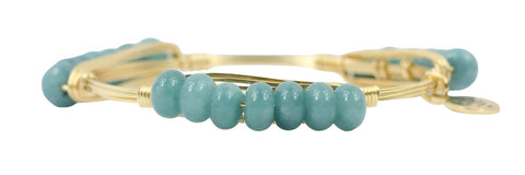 Steel Blue Millie Bangle Bracelet