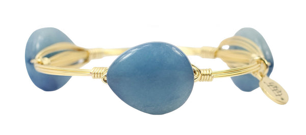 Blue Jean Bangle Bracelet