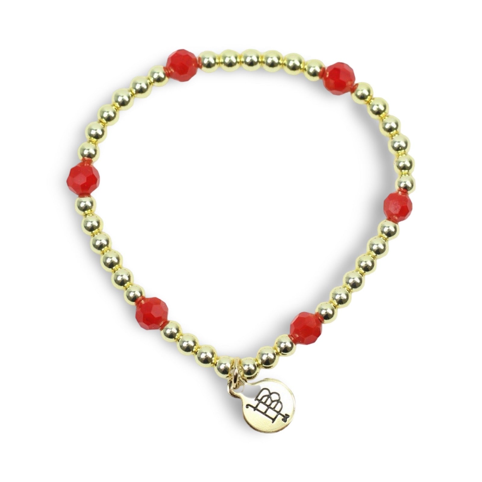 Lexi Stretch Bracelet - Bright Red