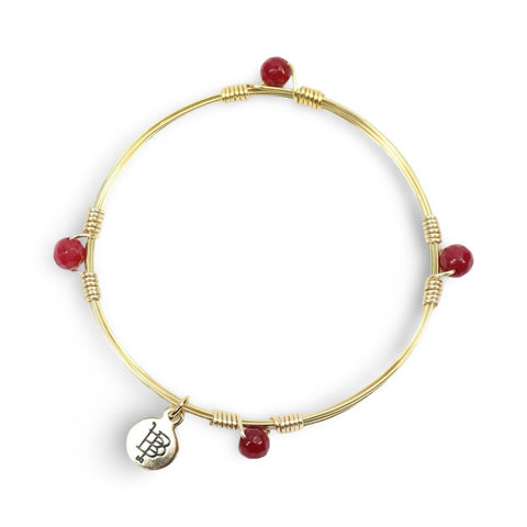 The Morgan Bangle - Maroon