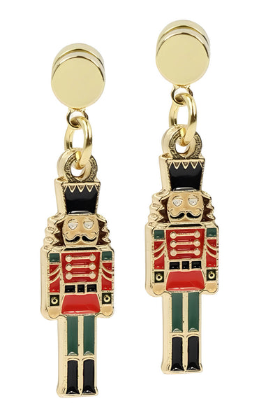 Nutcracker Earring - Red