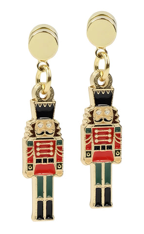 Nutcracker Earring - Red