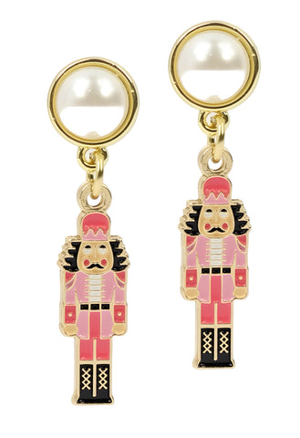 Nutcracker Earring - Pink