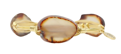 Toasted Agate Bangle Bracelet