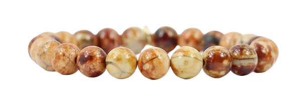 Stacker Stretch Bracelet - Cranberry Crackle