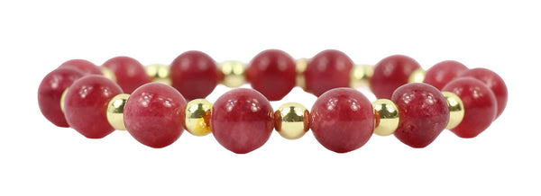 Annie Stretch Bracelet - Cranberry Sauce