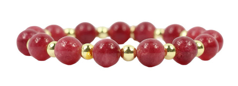 Annie Stretch Bracelet - Cranberry Sauce