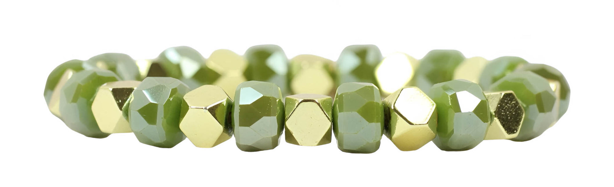 Shelby Stretch Bracelet  - Sage Sparkle