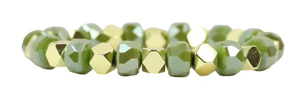 Shelby Stretch Bracelet  - Sage Sparkle