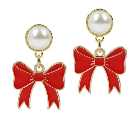 The Meredith Earring - Red