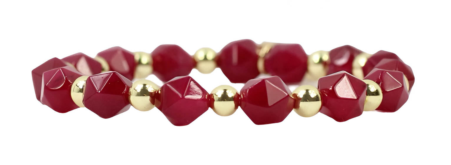 Annie Stretch Bracelet - Scarlet