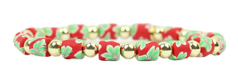 Stacker Stretch Bracelet - Mistletoe