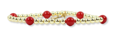 Lexi Stretch Bracelet - Red