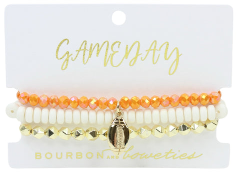 Gameday Stretchy Stack - Orange + White