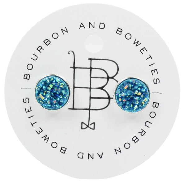 The Carli Stud Earring - Ocean Blue