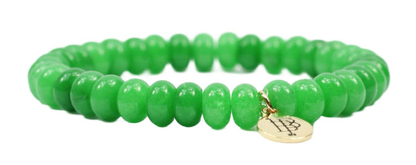 Stacker Stretch Bracelet - Green Slice