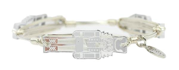 The Silver Mirror Nutcracker Bangle Bracelet