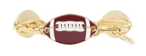 The Football Bangle Bracelet - Brown