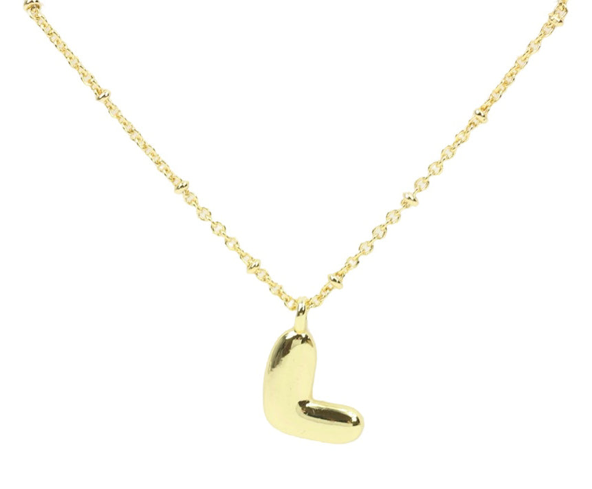 Bubble Initial Necklace