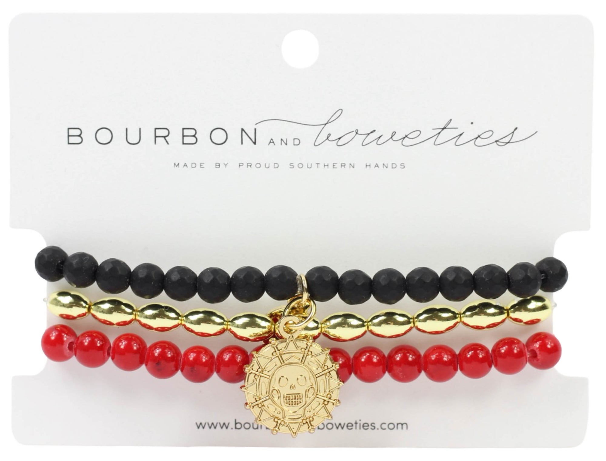 Gasparilla Stretchy Stack - Skull Medallion