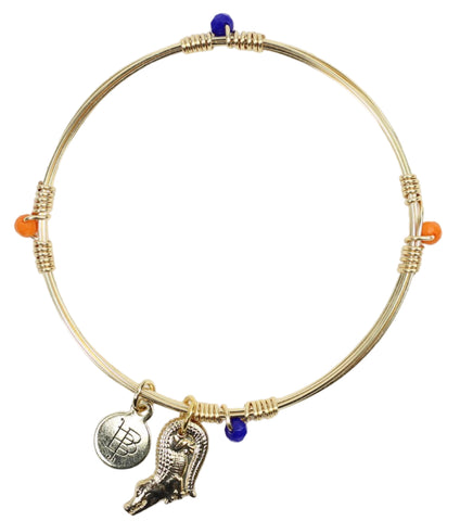 The Gameday Bangle - Orange + Blue