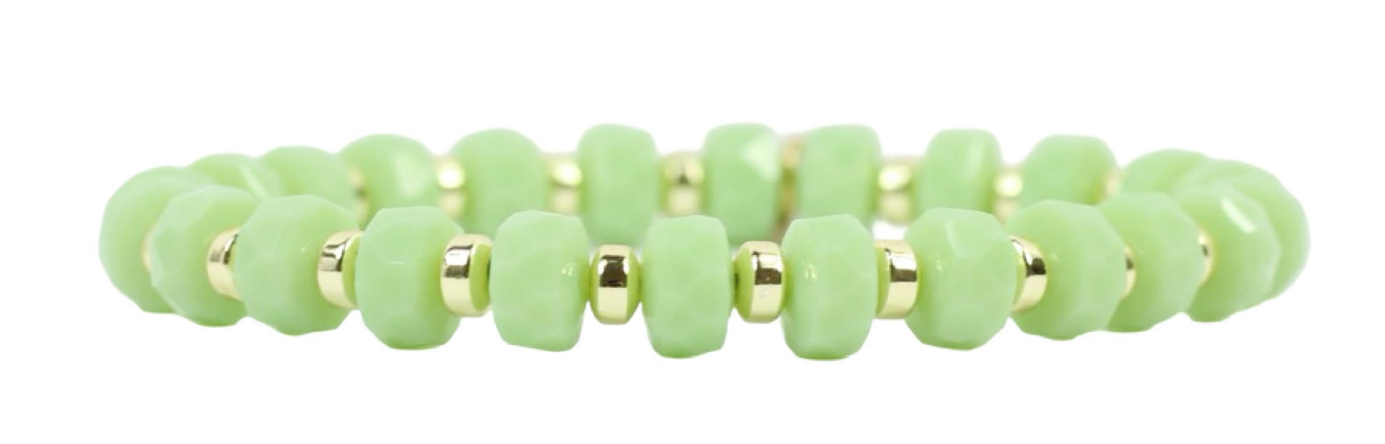 Annie Stretch Bracelet - Spring Green