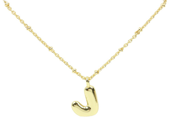Bubble Initial Necklace