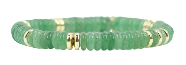 Annie Stretch Bracelet - Jade Slice