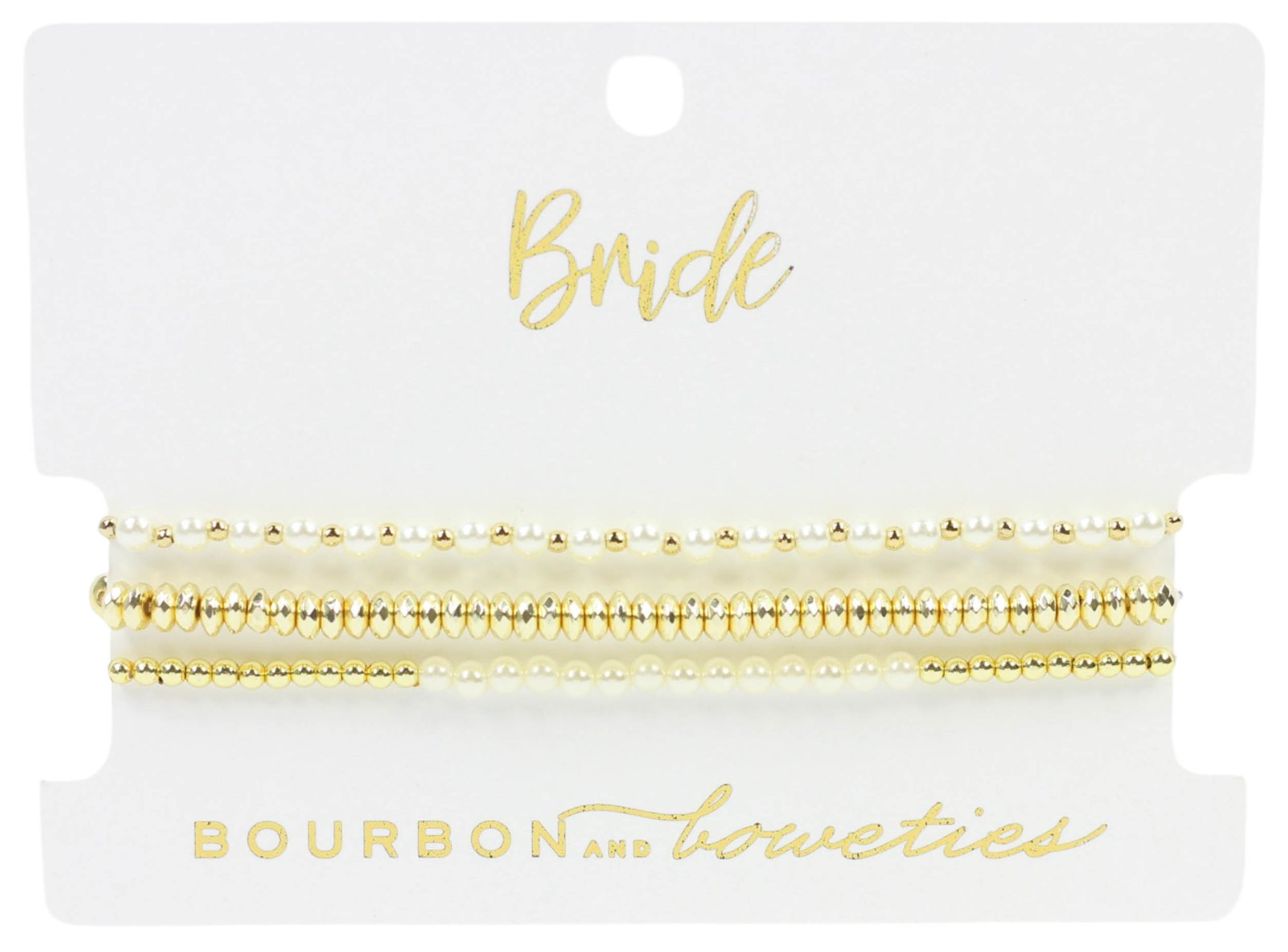 The Bride Stretchy Stack - Pearl Bar
